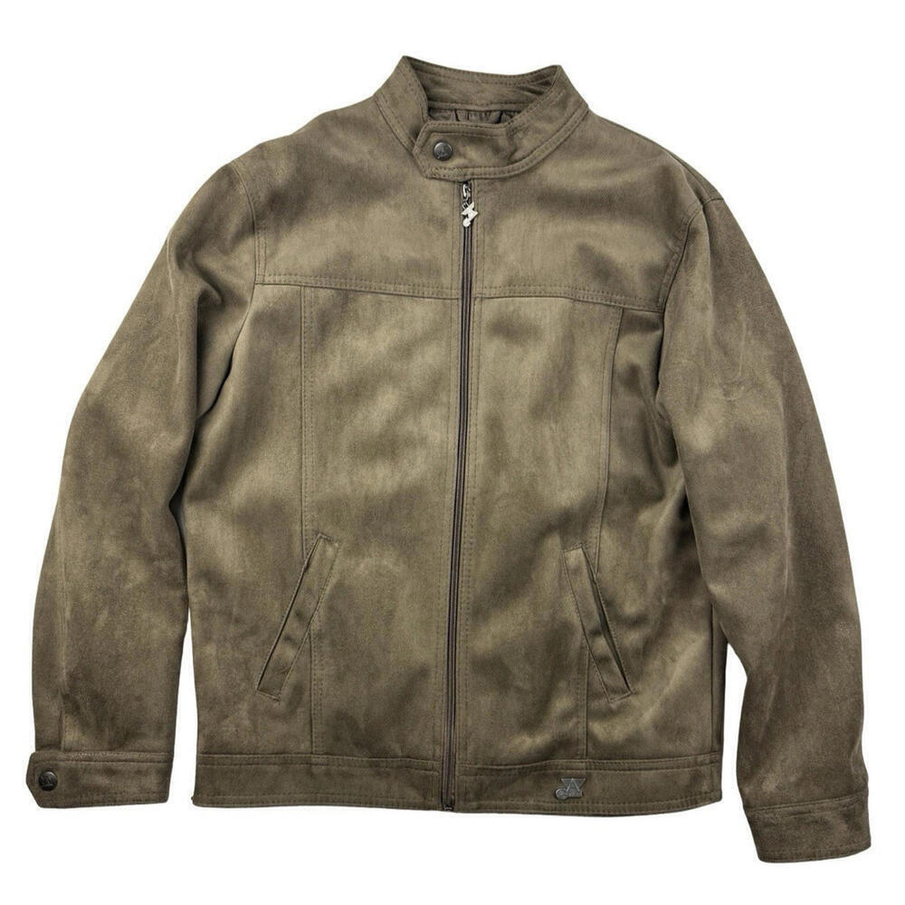 A Collezioni Faux Suede Jacket Brown Size L